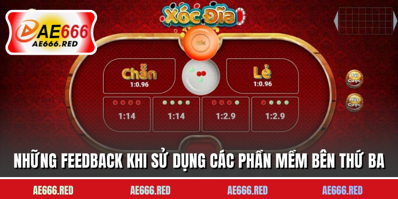 Những feedback khi sử dụng các phần mềm bên thứ ba